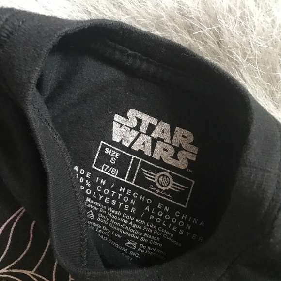 Star Wars Darth Vader Ombre CGI Tee Top Girls S 7 - Picture 2 of 3